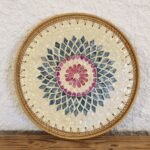 Mother Of Pearl Rattan Tray – M00073