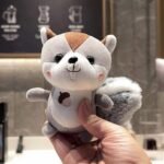 Plush Squirrel 3D keychain