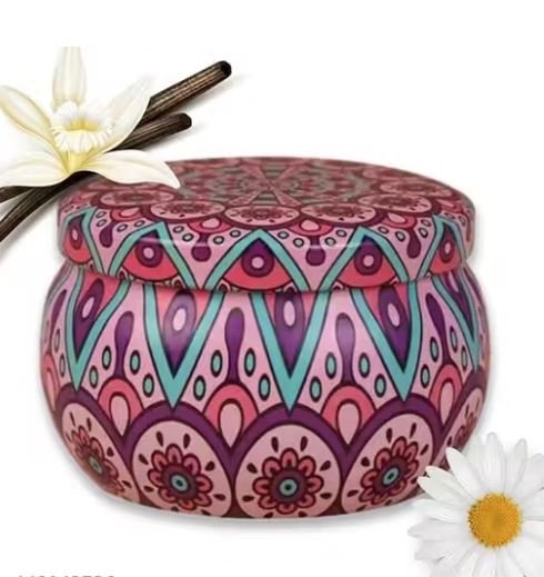 Natural Scented Wax Candle | 120gms | Tin Jar