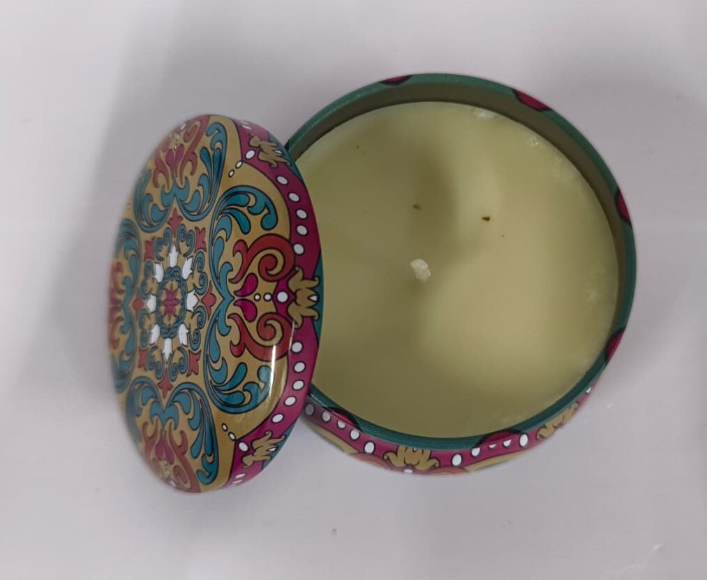 Natural Scented Wax Candle | 120gms | Tin Jar